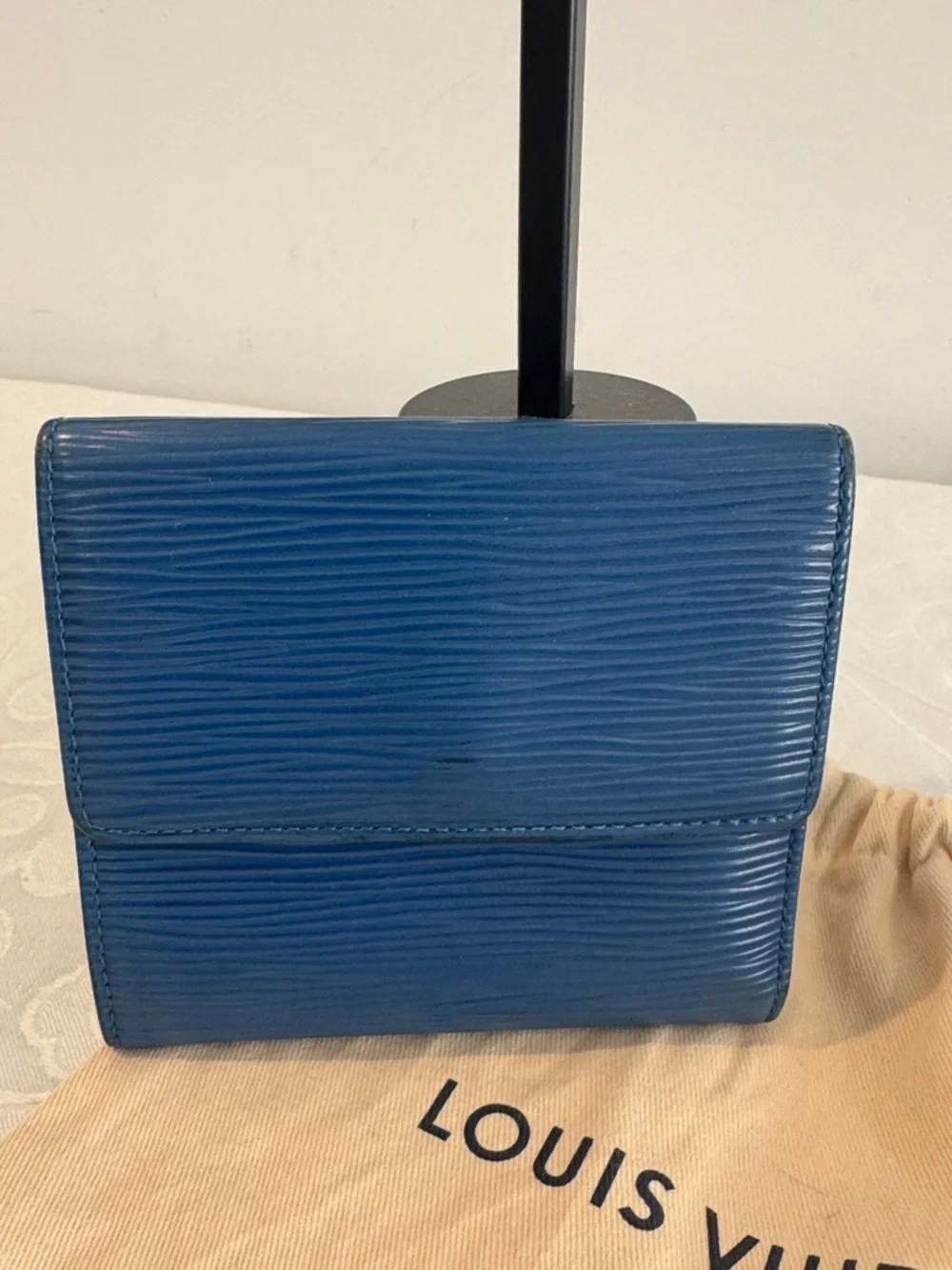 Louis Vuitton Epi Leather Small Wallet in Blue